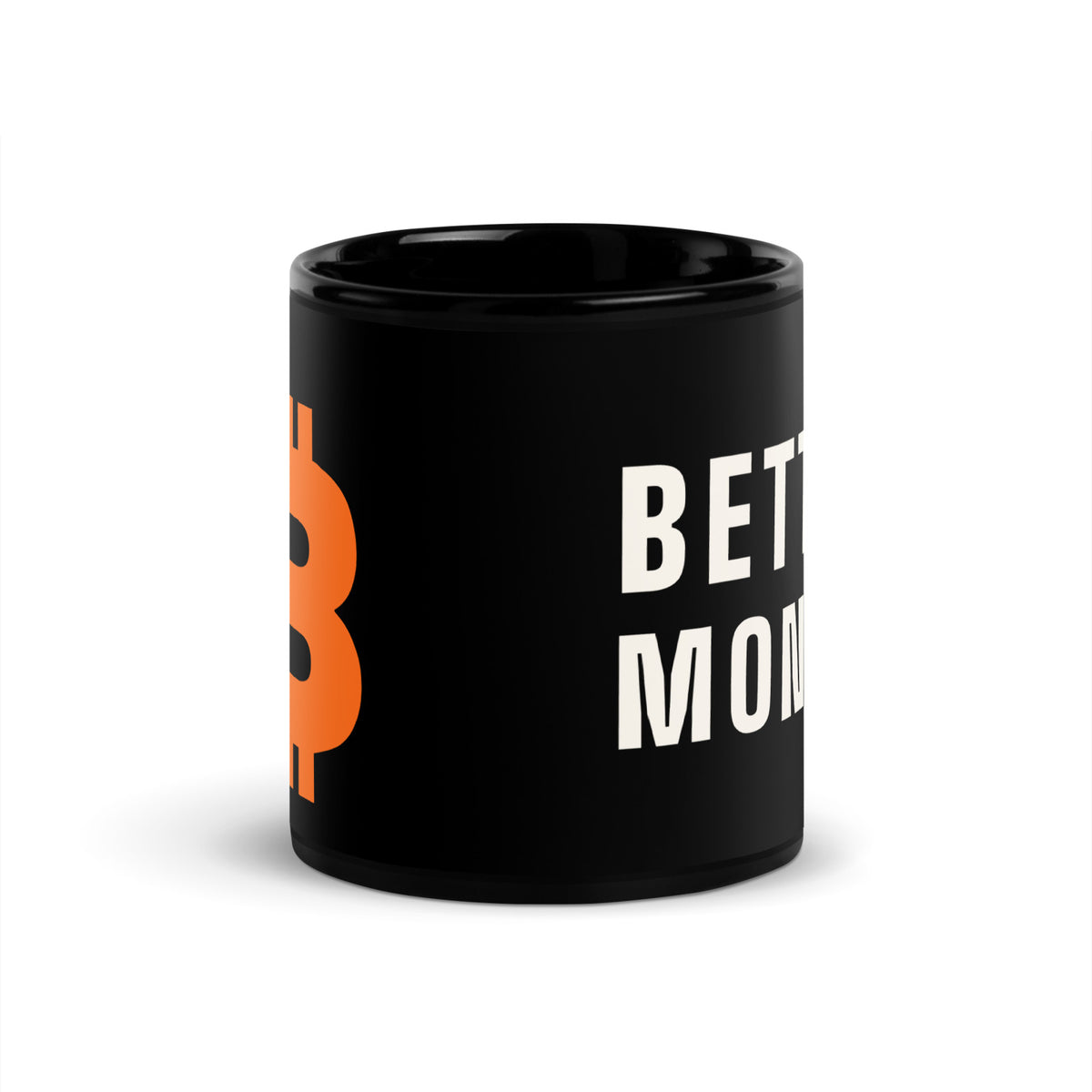 btc black mug mockup