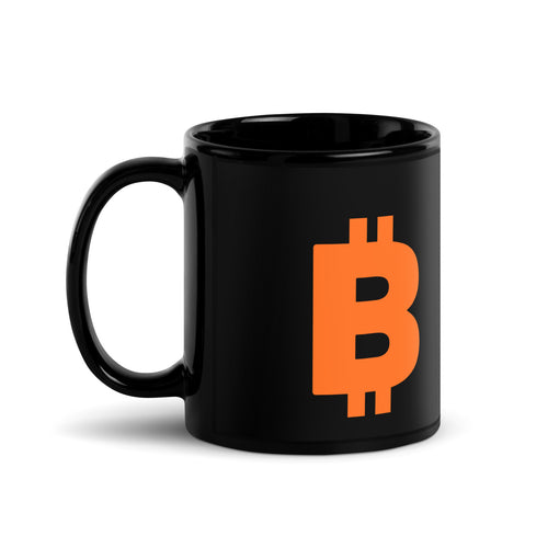 btc black mug mockup