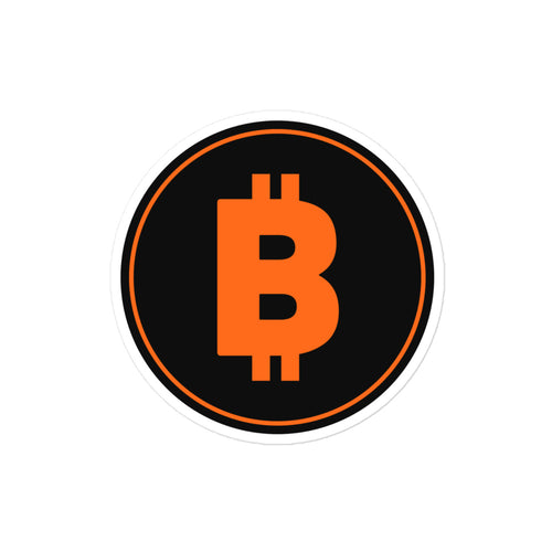 btc sticker mockup