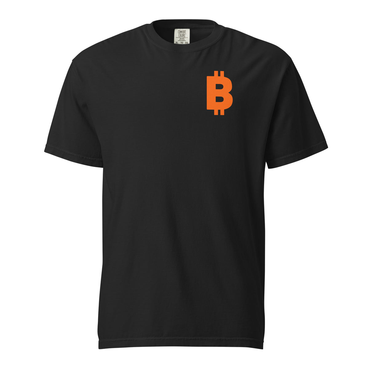 btc left chest tee mockup