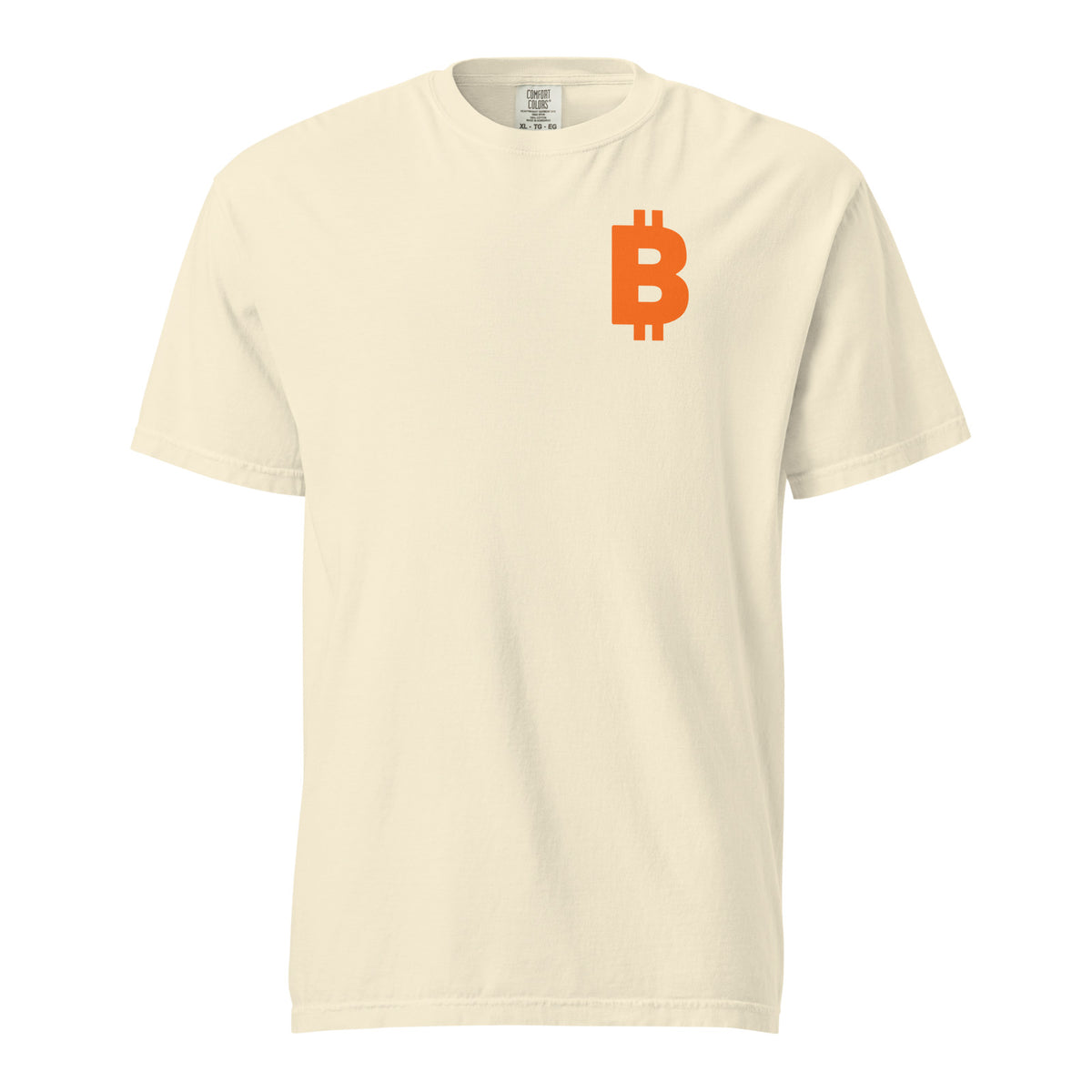 btc left chest tee mockup