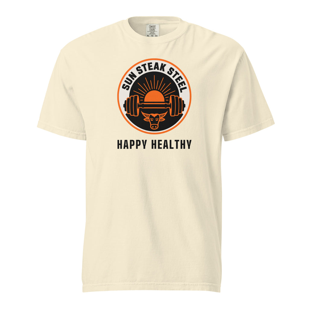 sss happy healthy tee mockup longhorn