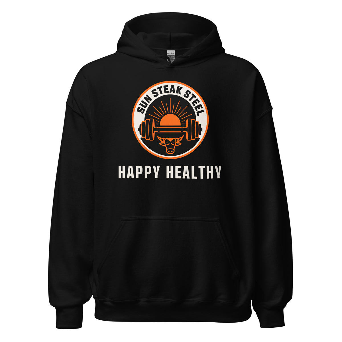 sss happy healthy hoodie mockup longhorn