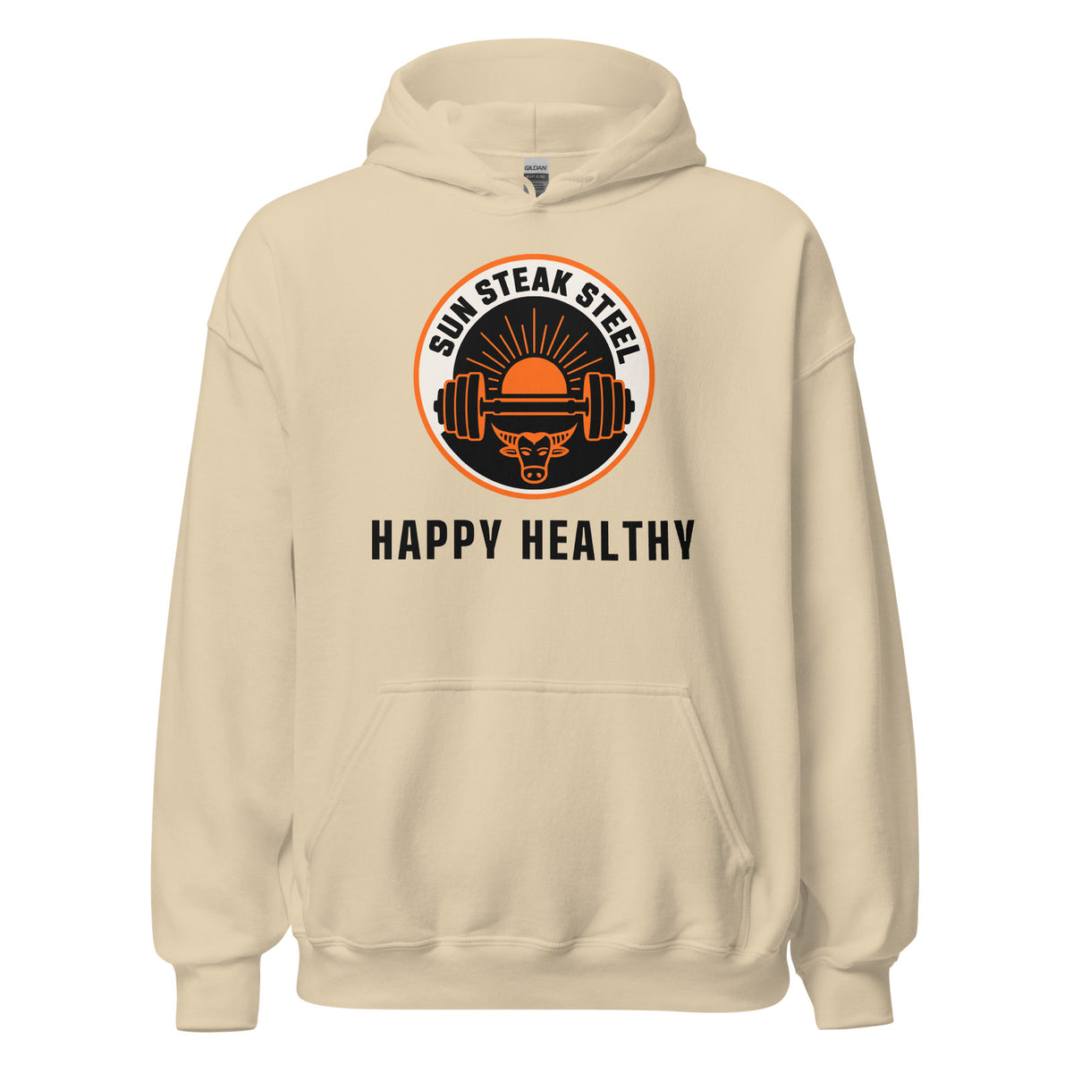 sss happy healthy hoodie mockup longhorn