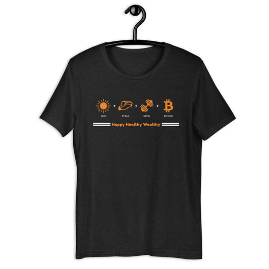 Sun Steak Steel Bitcoin T-shirt